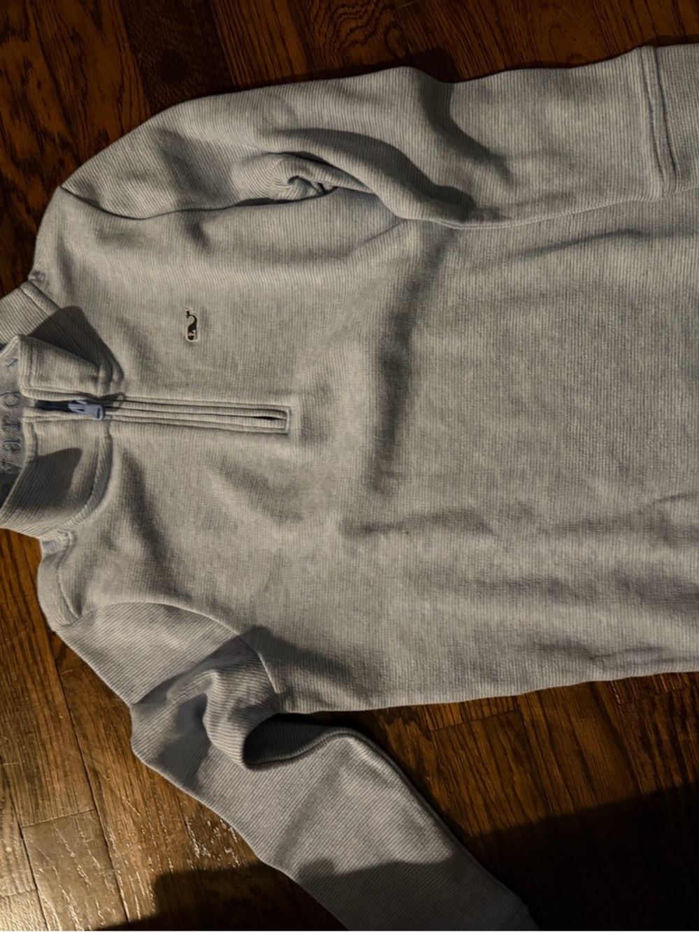 Vineyard Vines Light Gray Kids Quarter-Zip Sweater